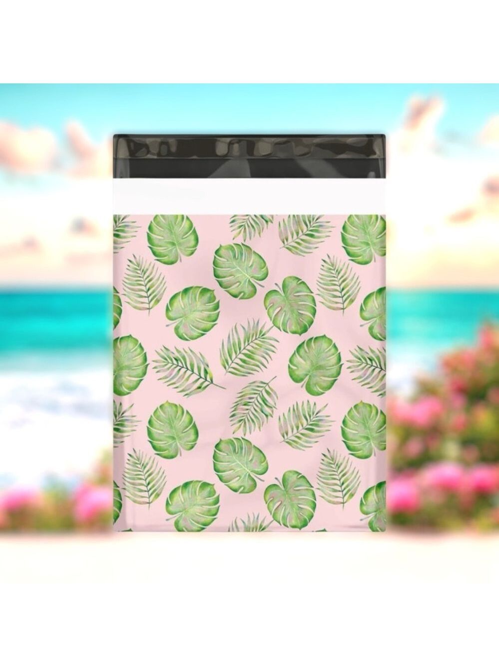 25 10X13 Poly Mailers Palm Leaves, Shipping Envelopes PRICE IS FIRM - Picture 5 of 16